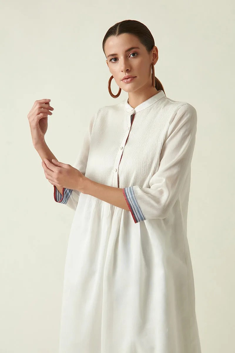 ALEX PIN TUCKED KURTA SET (2PCS)