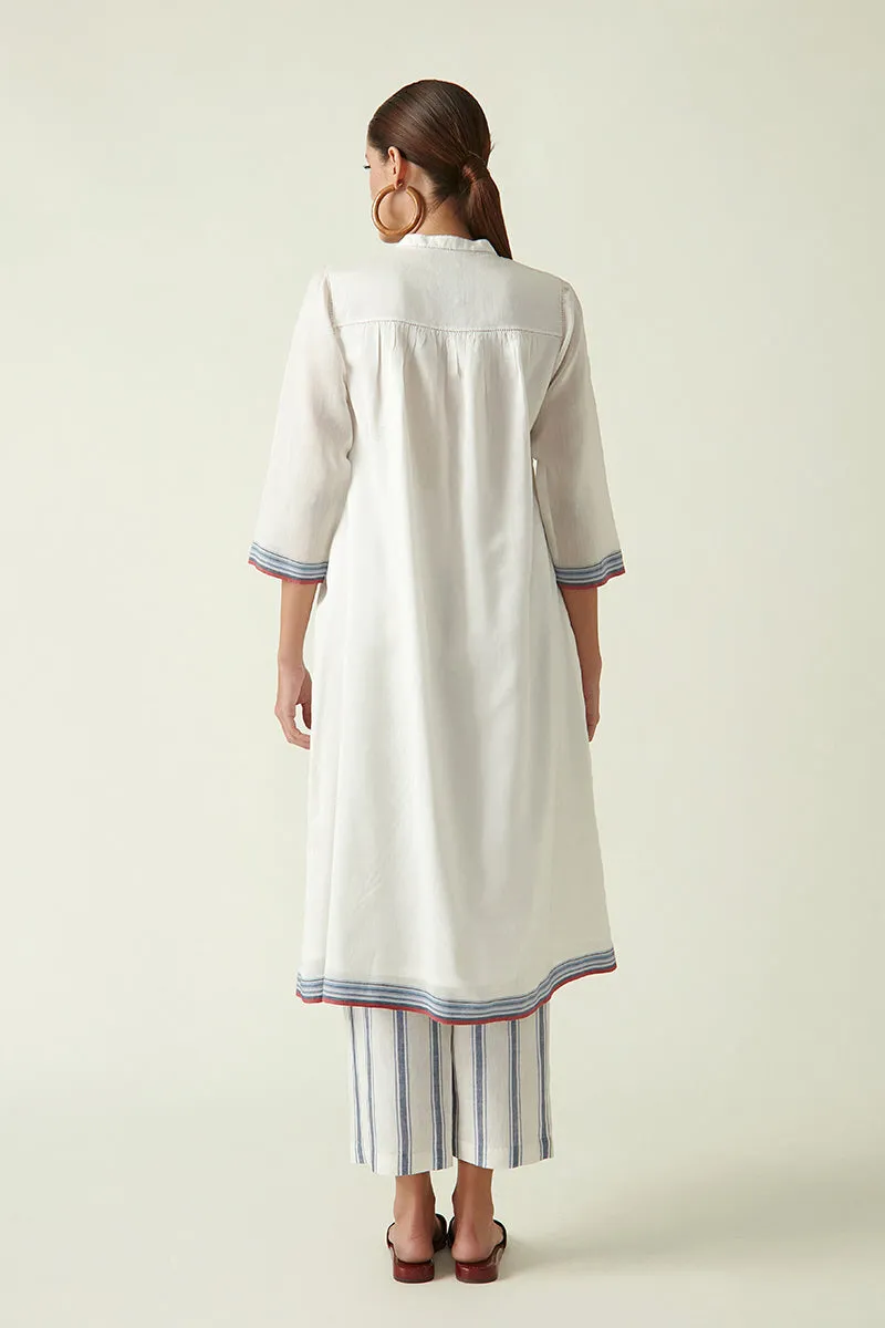 ALEX PIN TUCKED KURTA SET (2PCS)