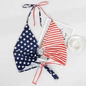 American Flag Halterneck Tube Top