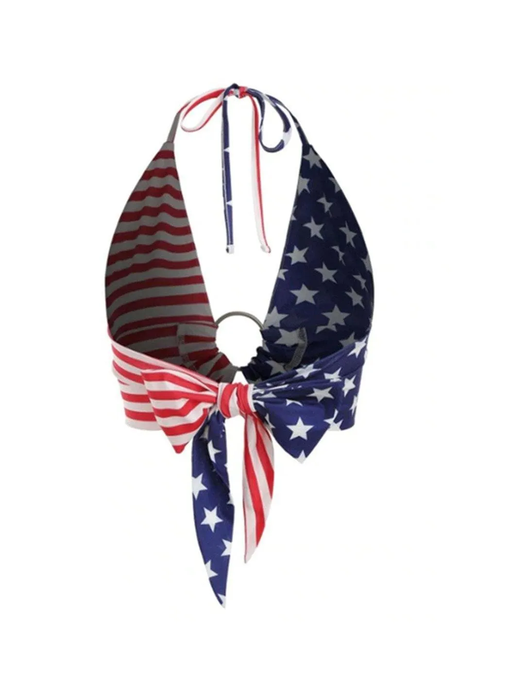 American Flag Halterneck Tube Top