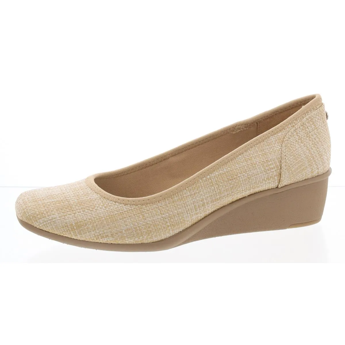 Anne Klein Sport Womens Wisher 2 Patent Trim Slip On Wedge Heels