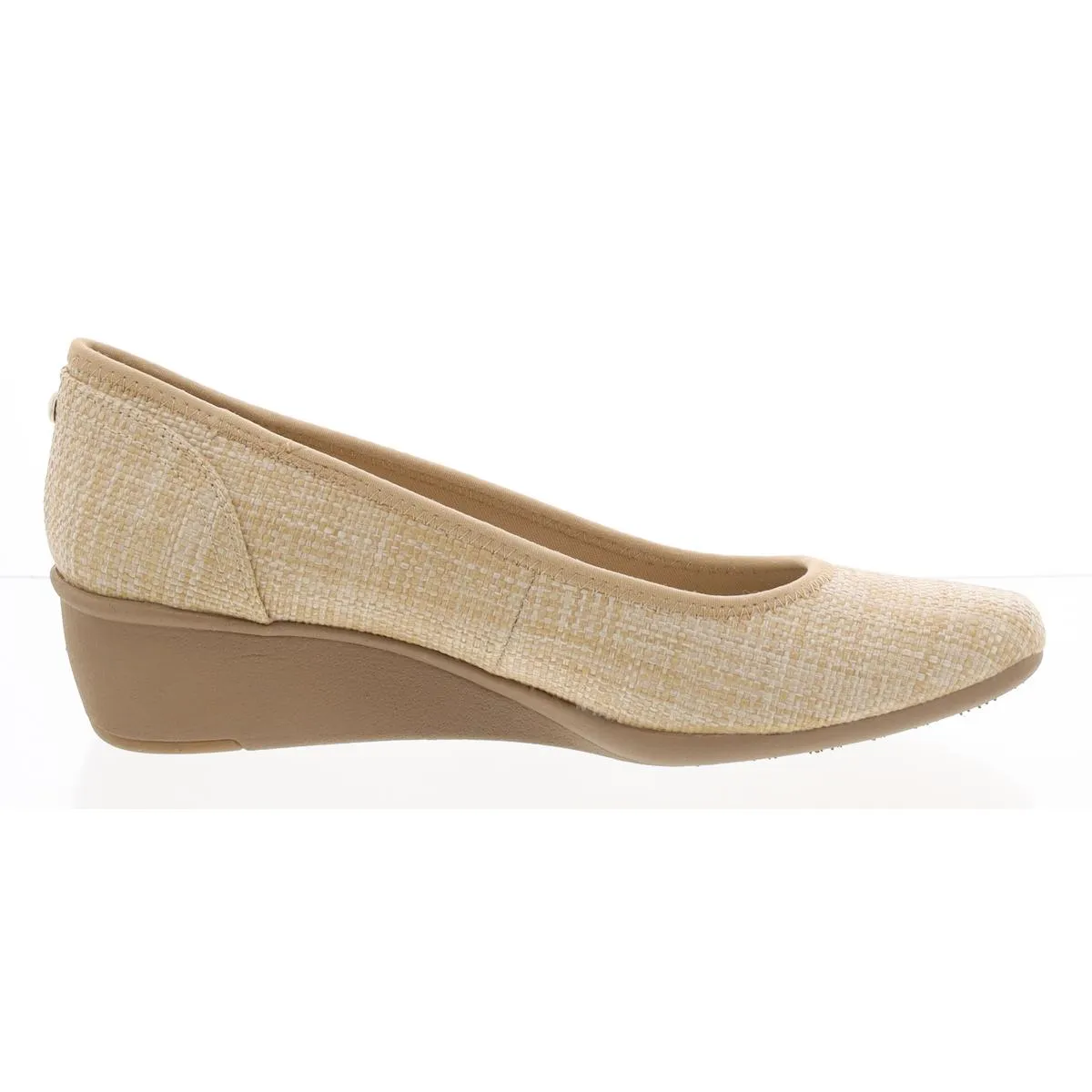Anne Klein Sport Womens Wisher 2 Patent Trim Slip On Wedge Heels