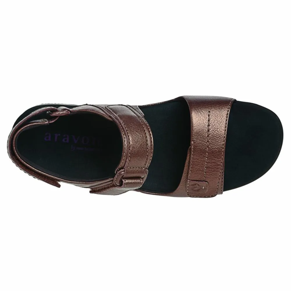 Aravon POWER COMFORT SANDALS KATY BRONZE