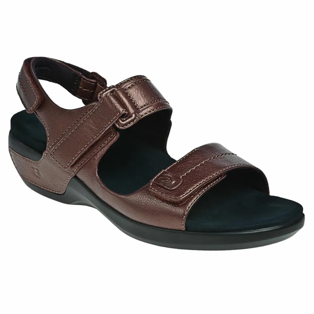 Aravon POWER COMFORT SANDALS KATY BRONZE