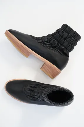 Beklina Aya Gathered Platform Boot Black