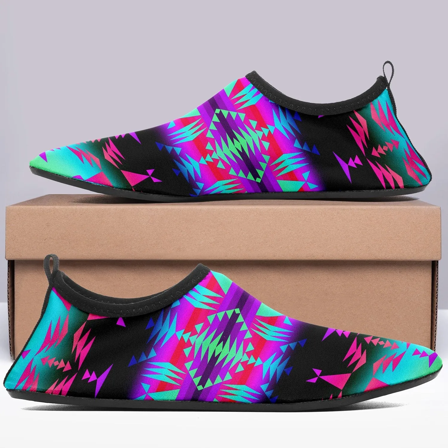 Between the Rocky Mountains Sockamoccs Slip On Shoes