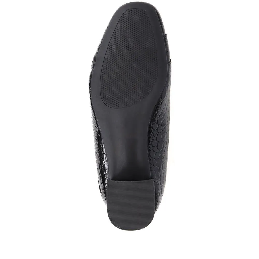 Casual Heeled Court Shoes - WK38025 / 324 237