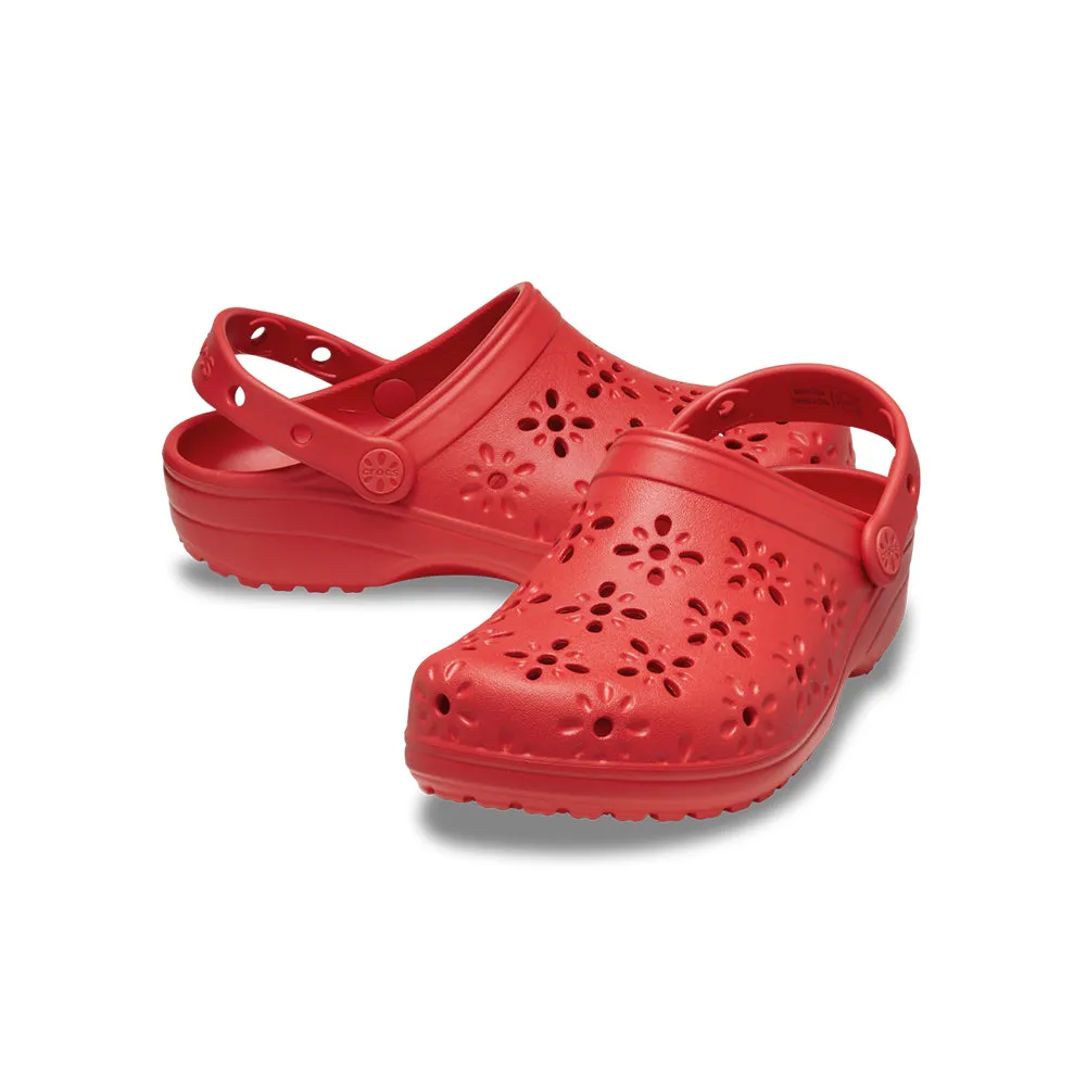 Classic Floral Cut-Out Clog