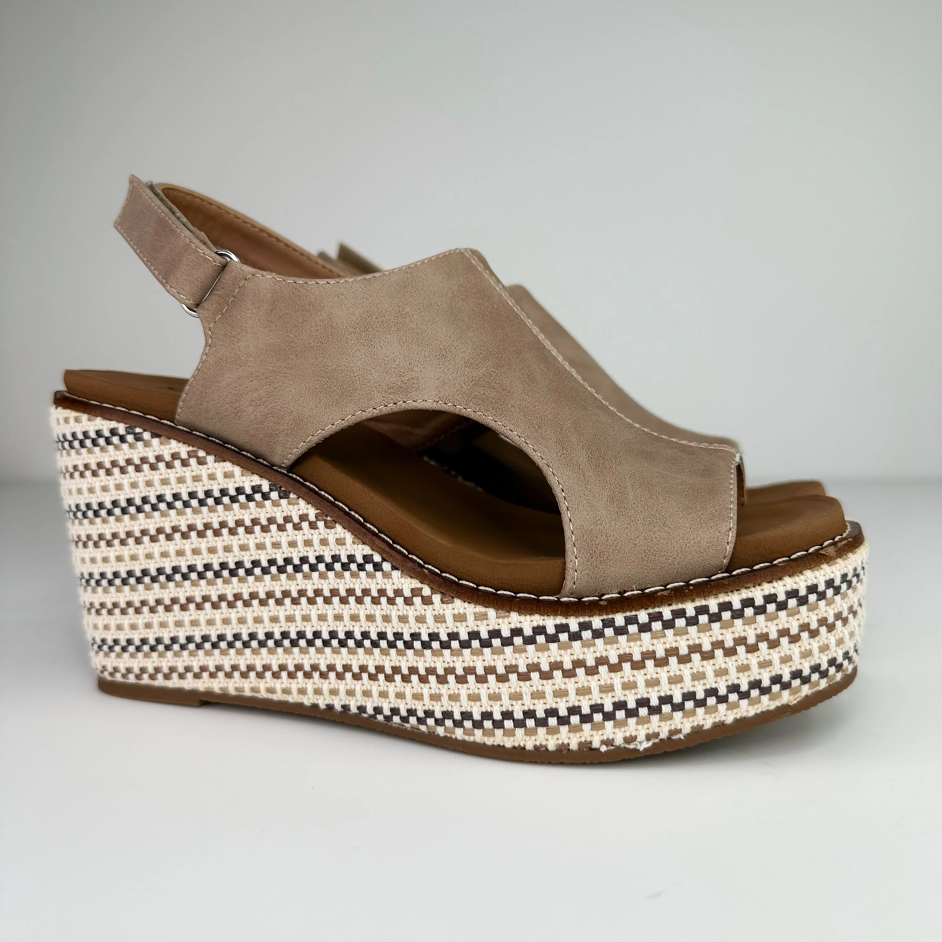 Corky Back at it Again Faux Leather Wedges - 2 colors!