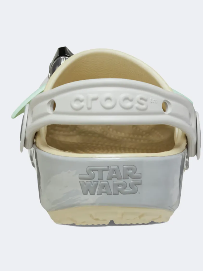 Crocs Grogu Classic Clog Kids Lifestyle Slippers Bone