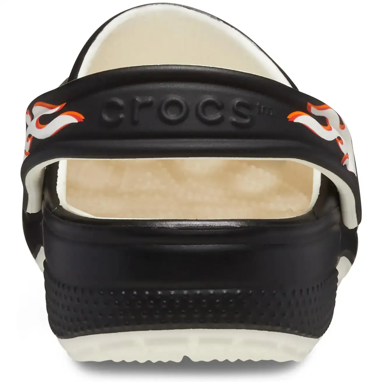 CROCS KIDS CLASSIC GLOW FLAMES CLOG - BLUE GLOW
