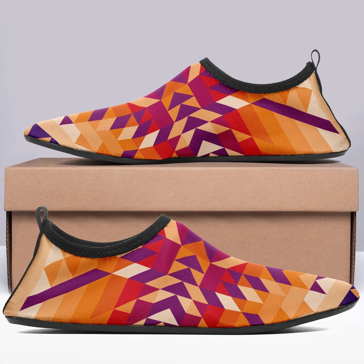 Desert Geo Sockamoccs Kid's Sockamoccs Slip On Shoes