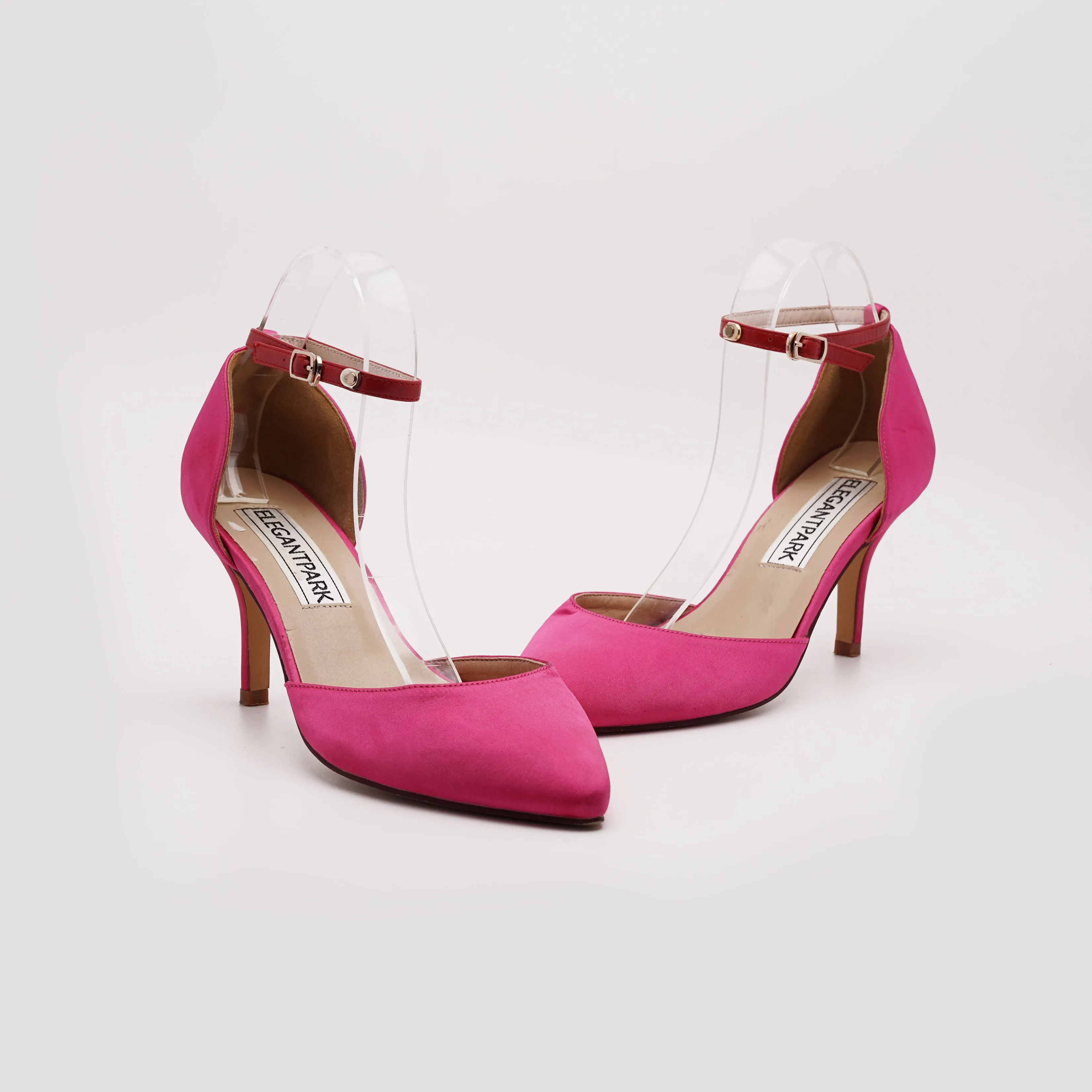 Elegantpark Stiletto Court Heel With Ankle Strap