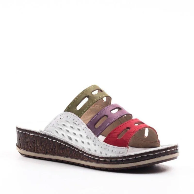 elveswallet Casual Summer Color Comfy Wedge Sandals