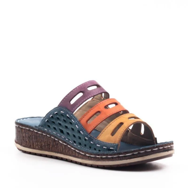elveswallet Casual Summer Color Comfy Wedge Sandals