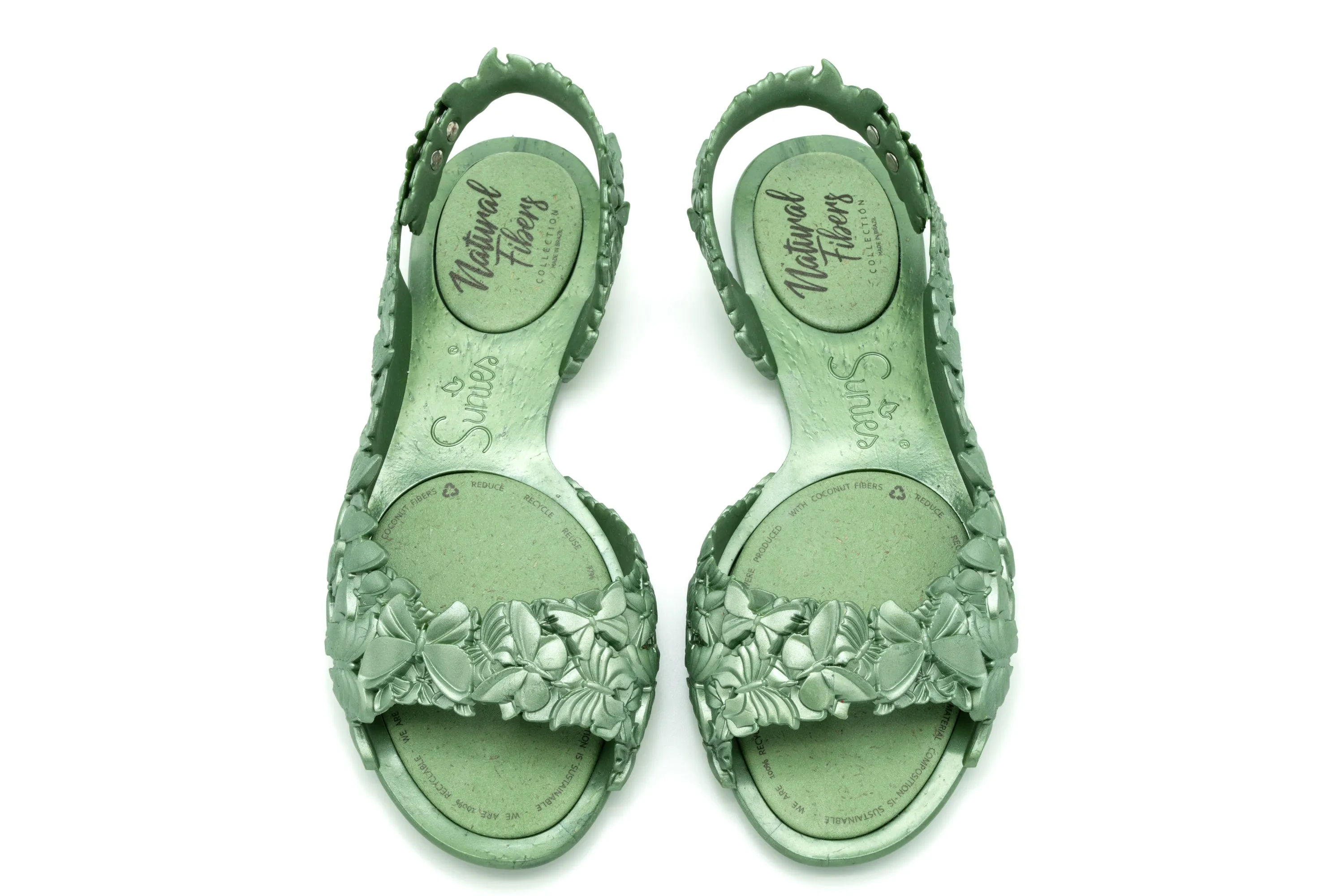 FLEXI Butterfly Glossy Green Sandal