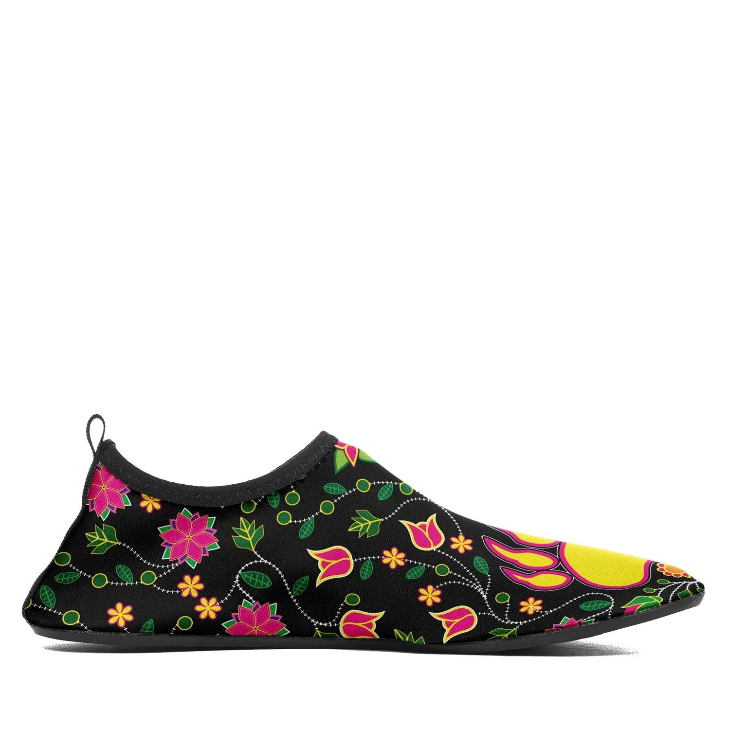 Floral Bearpaw Pink and Yellow Sockamoccs Slip On Shoes