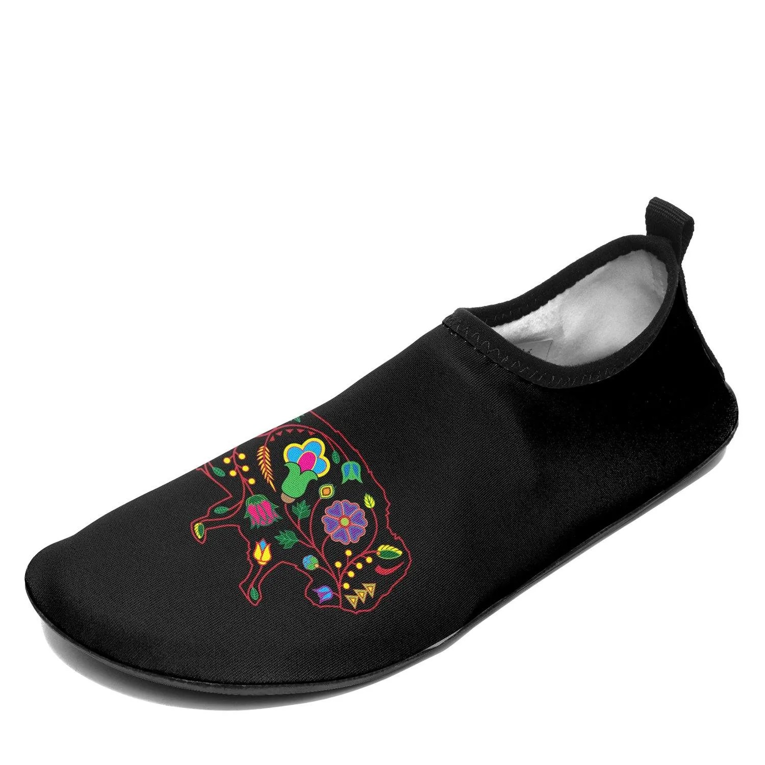 Floral Buffalo Sockamoccs Slip On Shoes