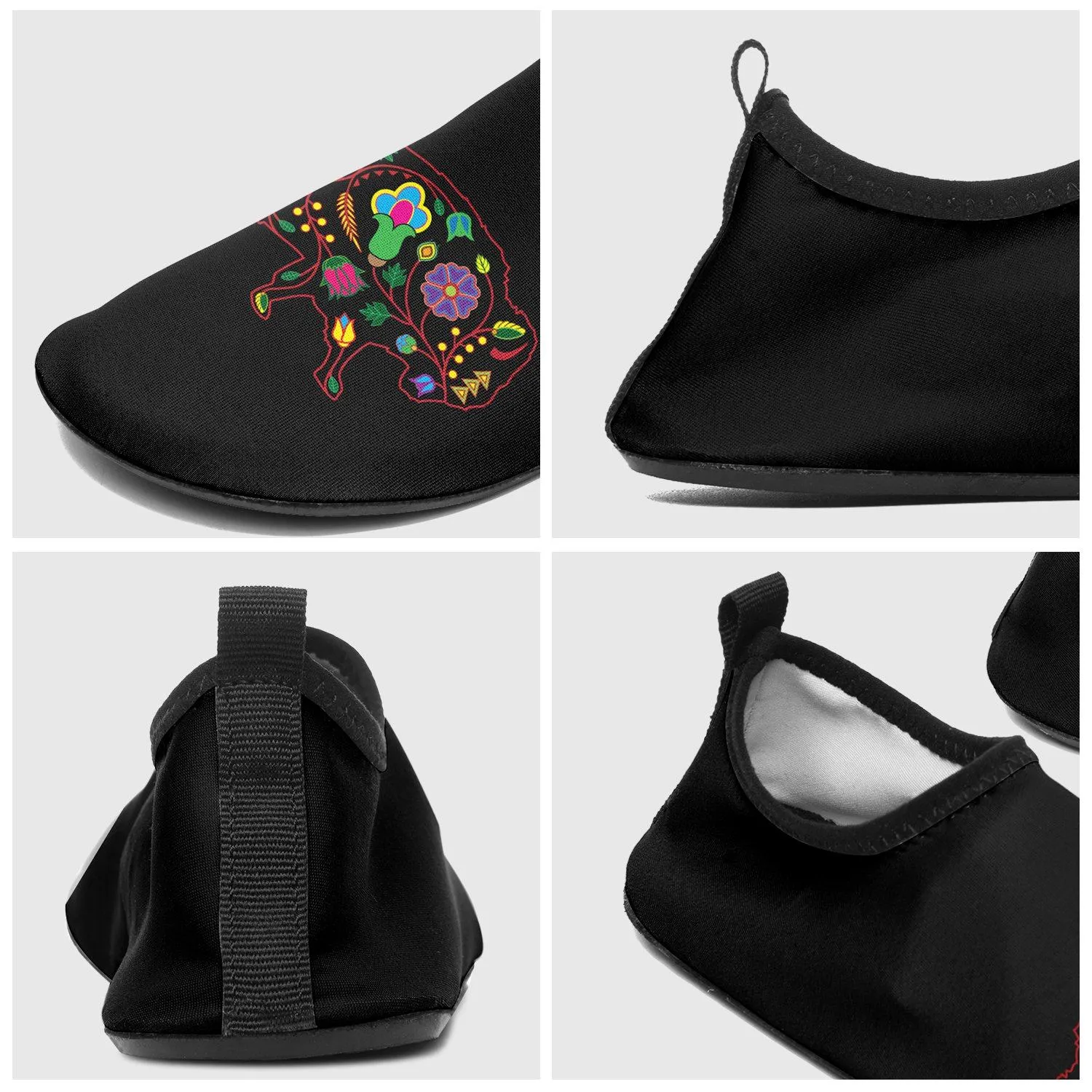 Floral Buffalo Sockamoccs Slip On Shoes