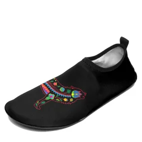 Floral Wolf Sockamoccs Slip On Shoes
