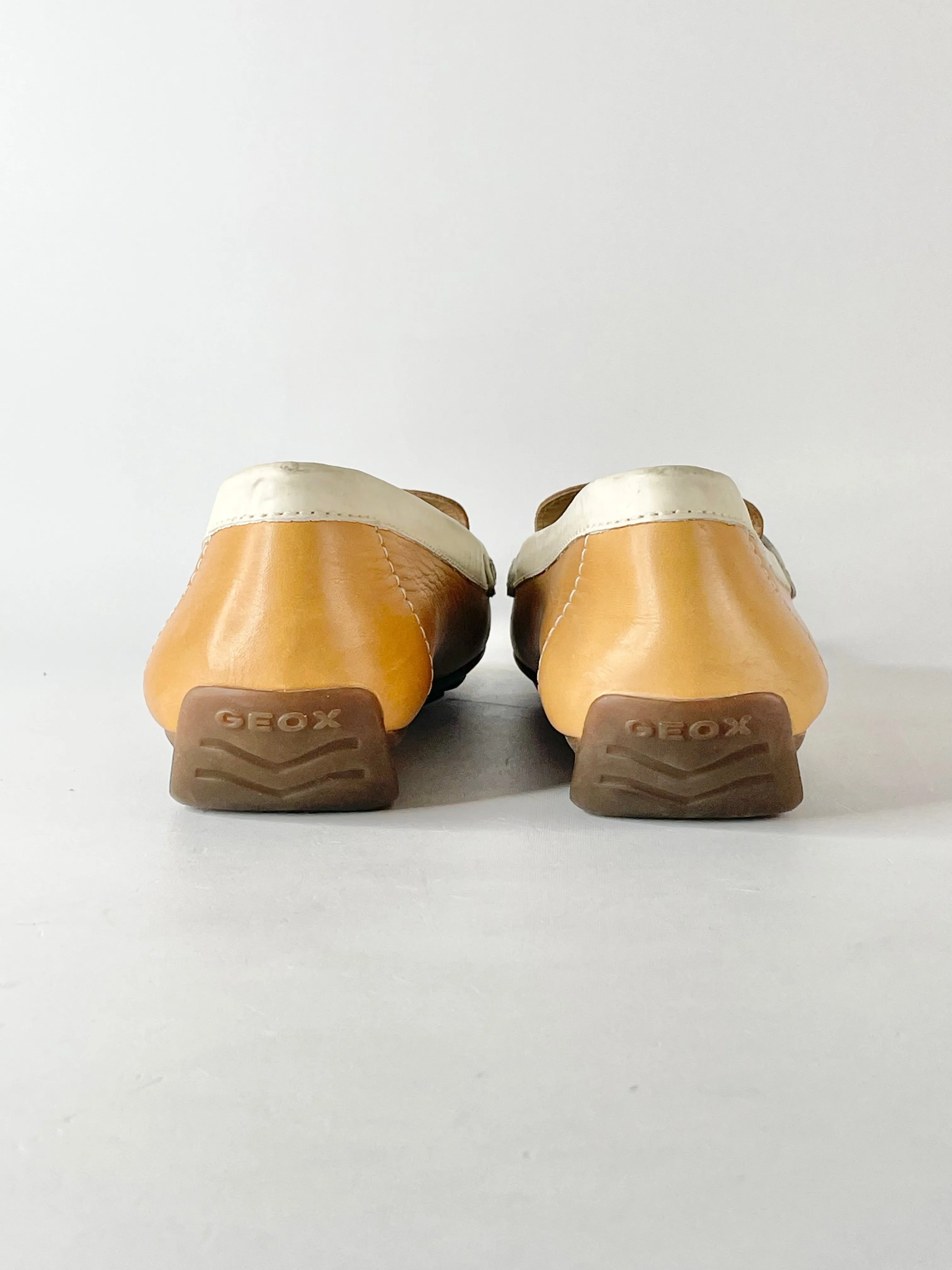 Geox Tan Scarpe Mocassini Donna Loafers - EU37.5