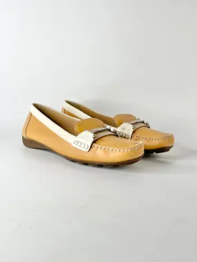 Geox Tan Scarpe Mocassini Donna Loafers - EU37.5