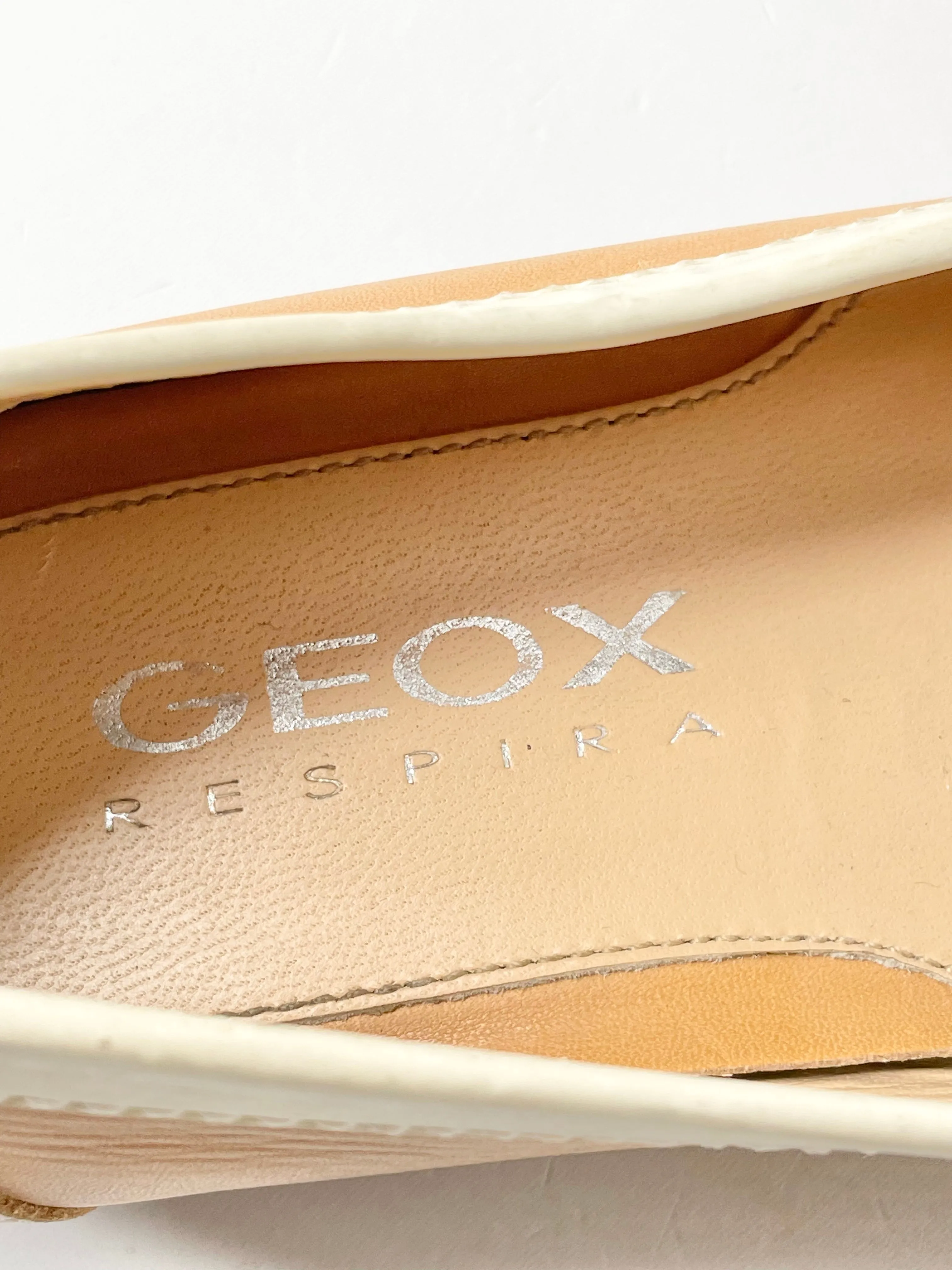 Geox Tan Scarpe Mocassini Donna Loafers - EU37.5