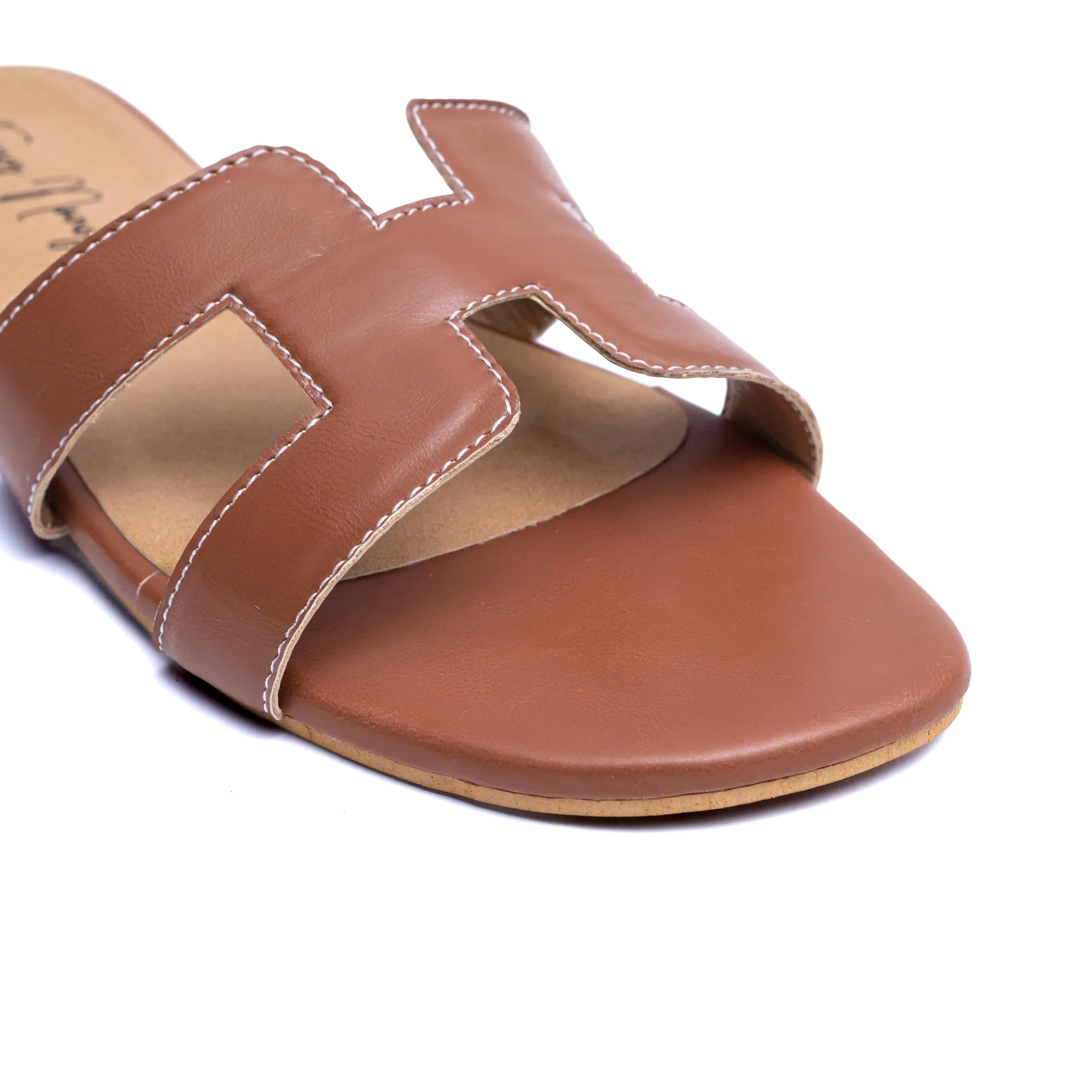 H Style Flats - Tan