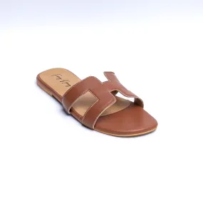 H Style Flats - Tan