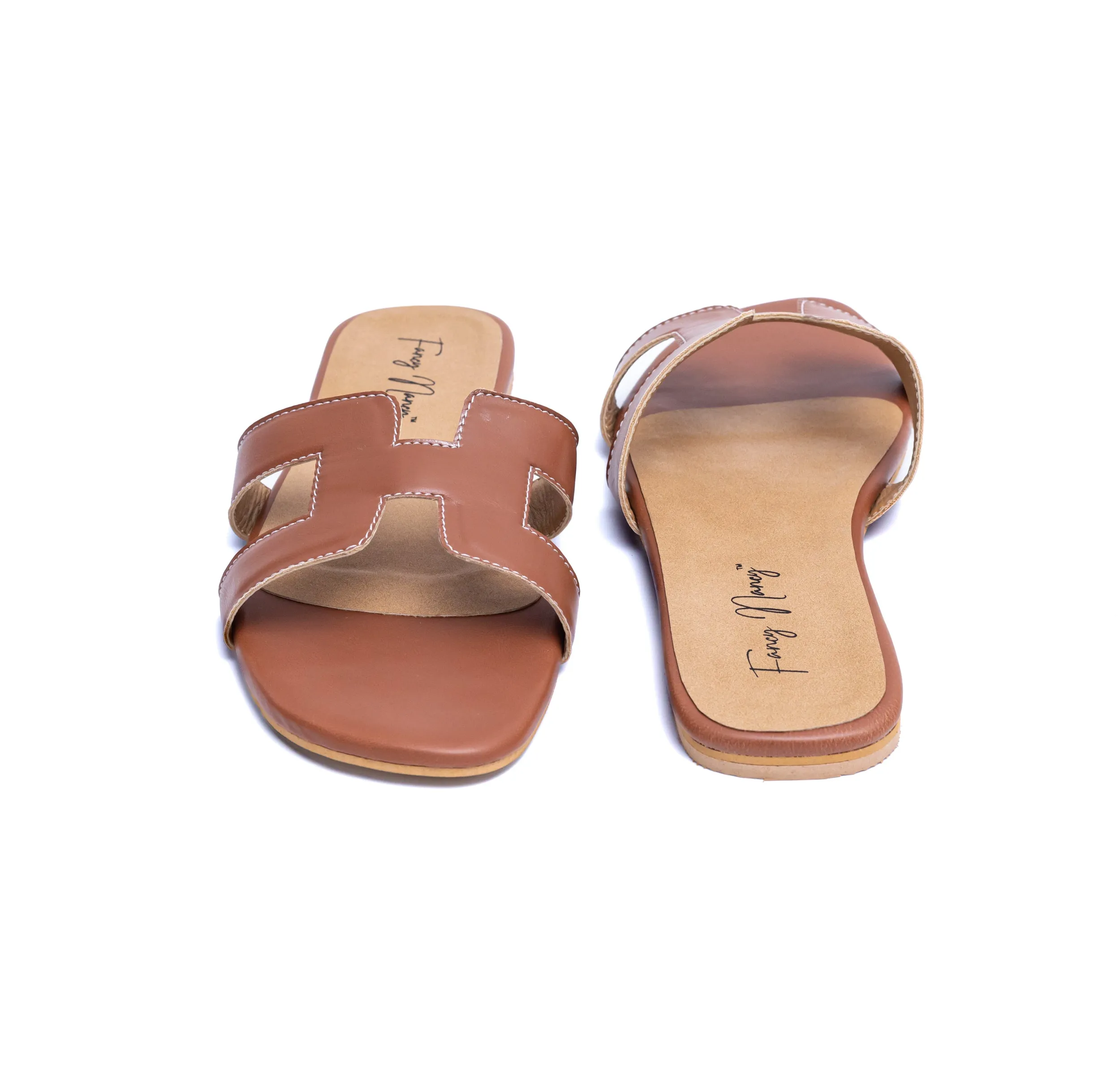 H Style Flats - Tan