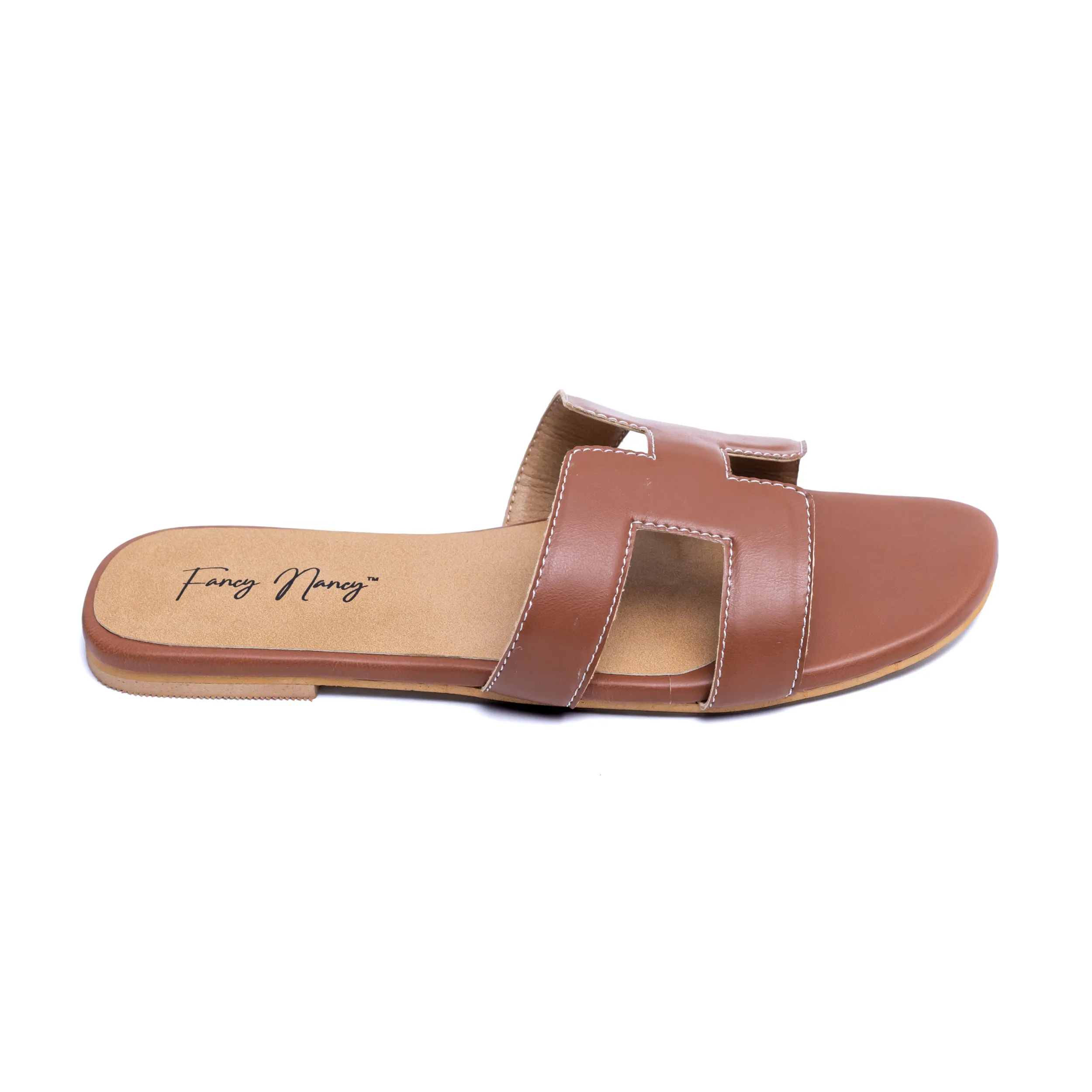 H Style Flats - Tan
