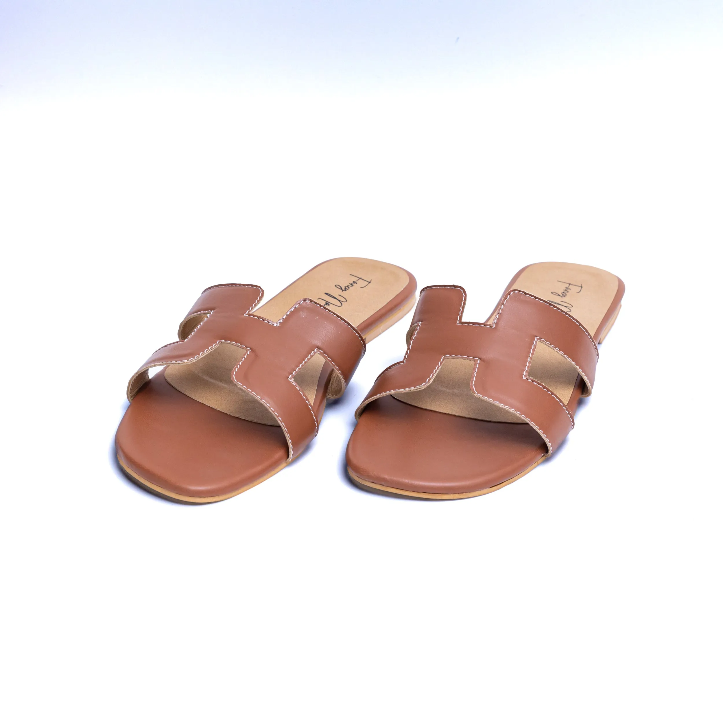H Style Flats - Tan