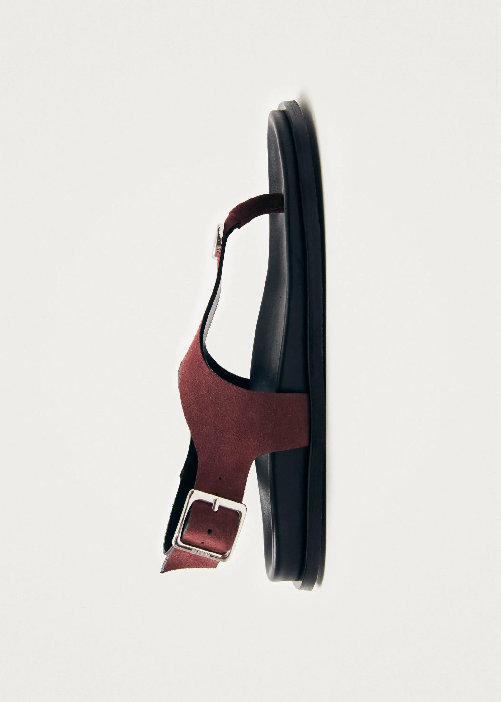 Harbor Suede Burgundy Leather Sandals