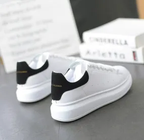 Hot Men's White Sneakers Women's Fashion Vulcanize Shoes size 36-44 High quality HIP HOP Shoes Platform Lace-up running Shoe