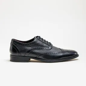 HOUSE OF CAVANI Orleans Brogue Shoe - BLACK