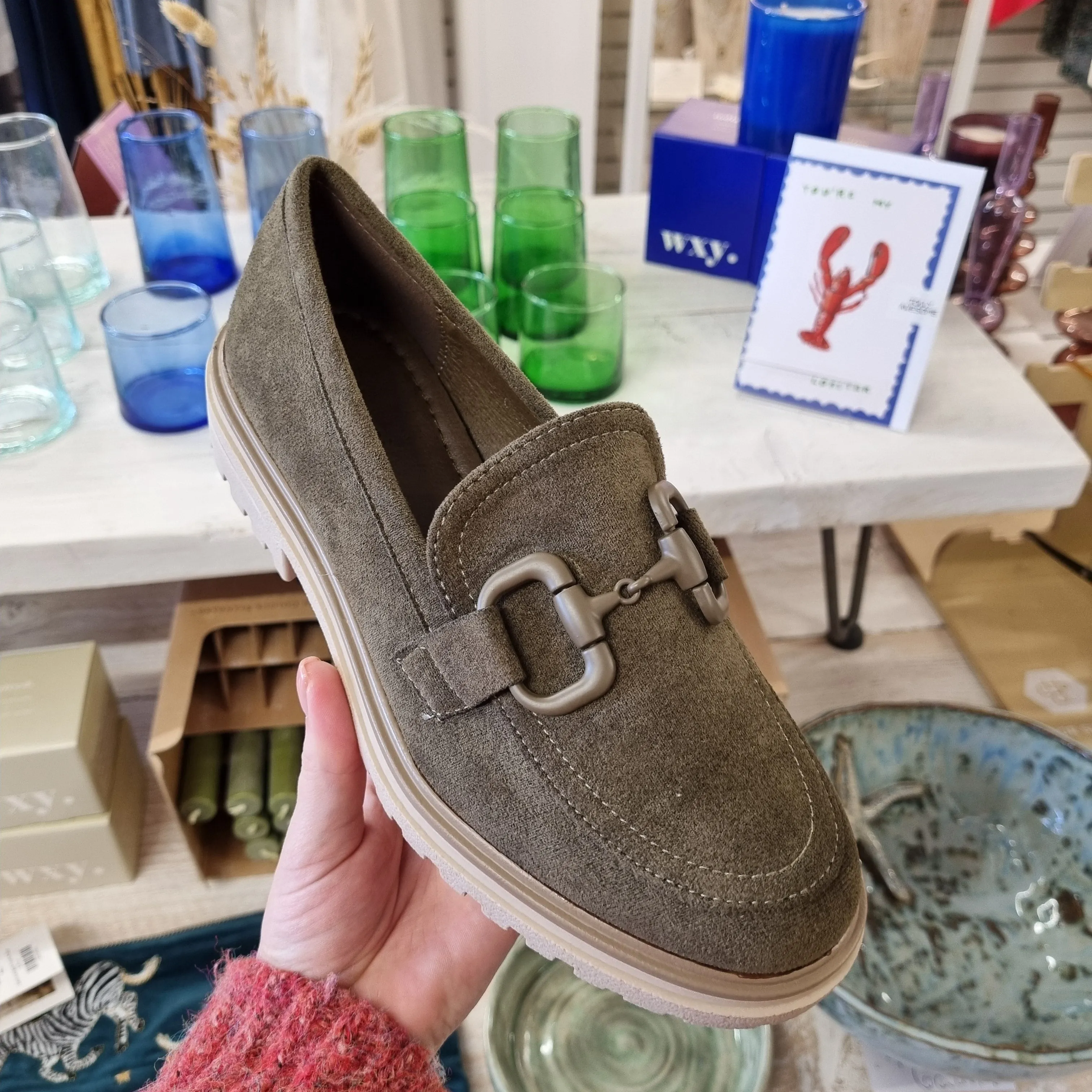 Karou Khaki Loafers