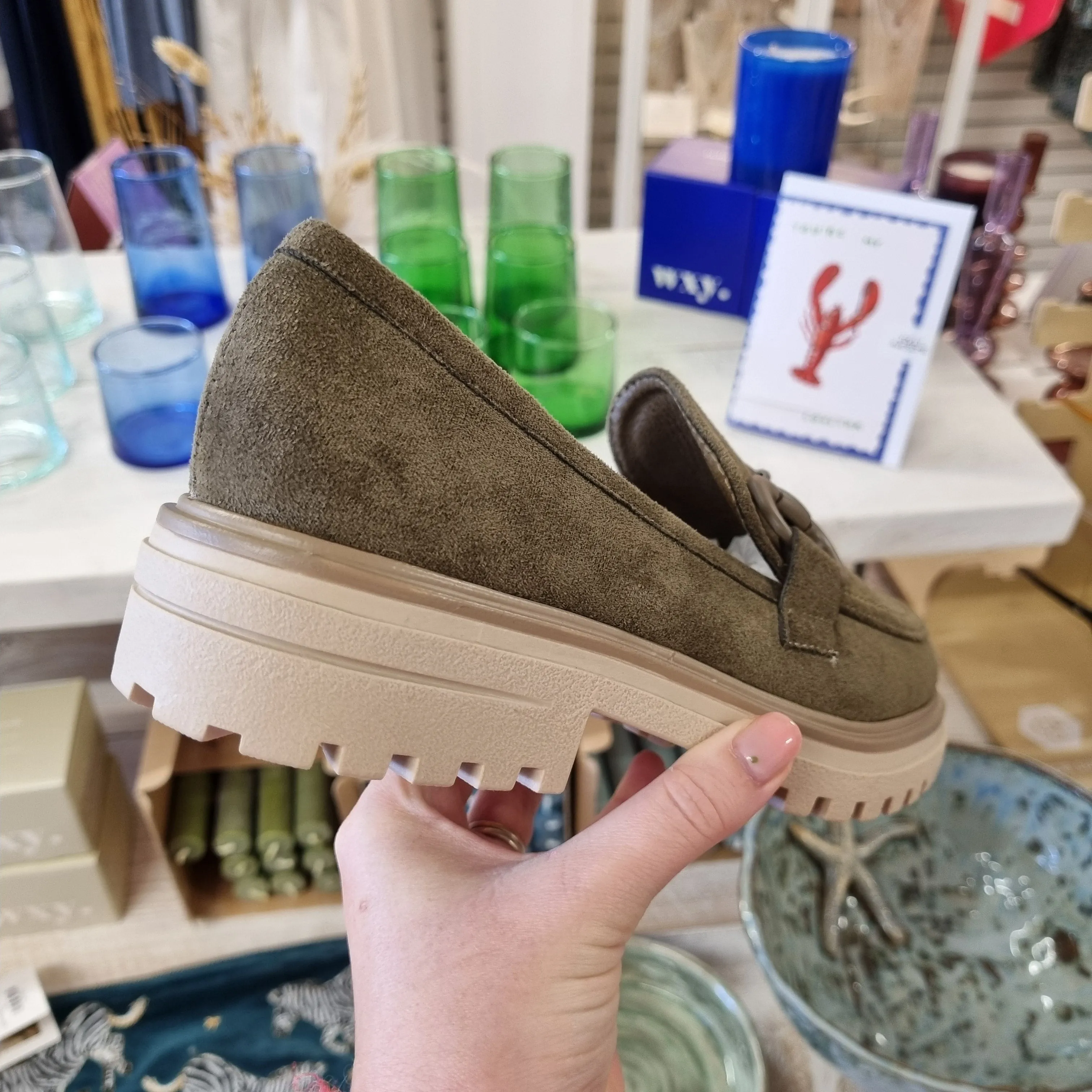 Karou Khaki Loafers