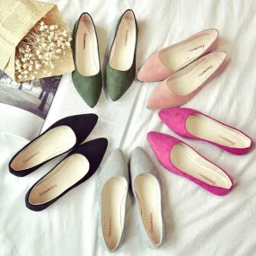 Ladies Suede Flats