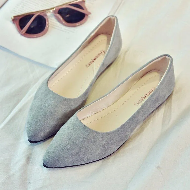 Ladies Suede Flats