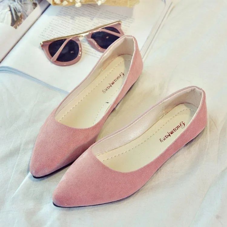 Ladies Suede Flats