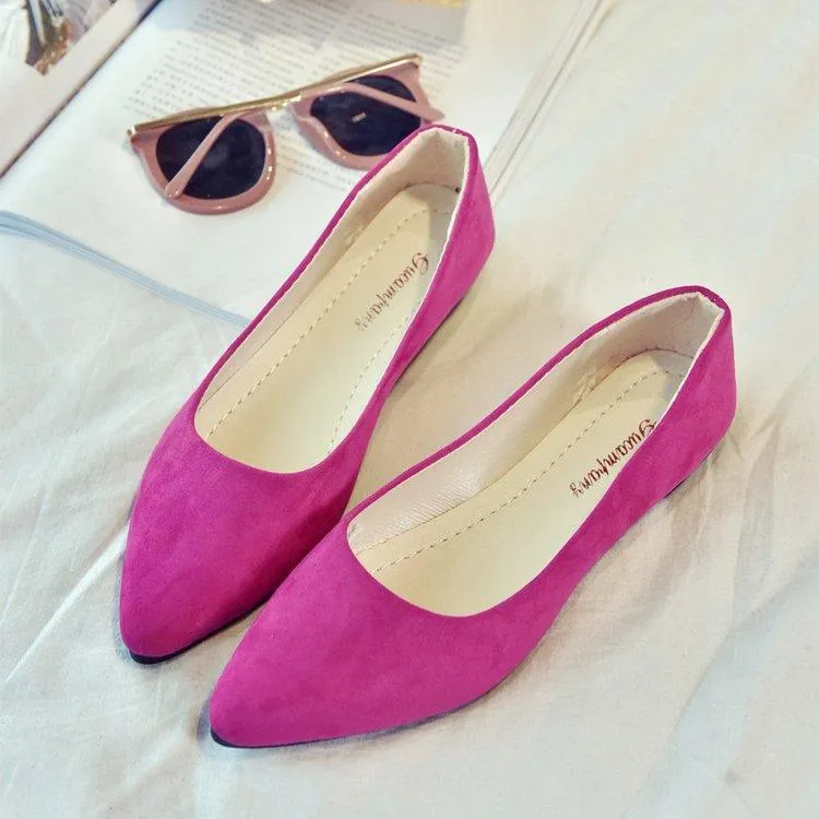 Ladies Suede Flats