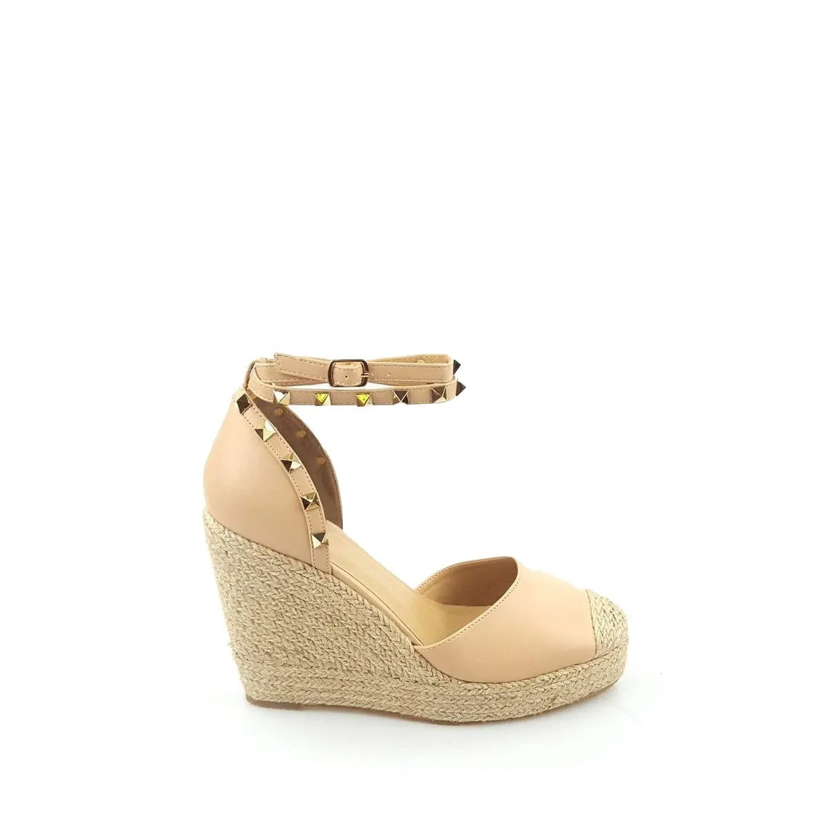Mahira Studded Anklestrap Wedge
