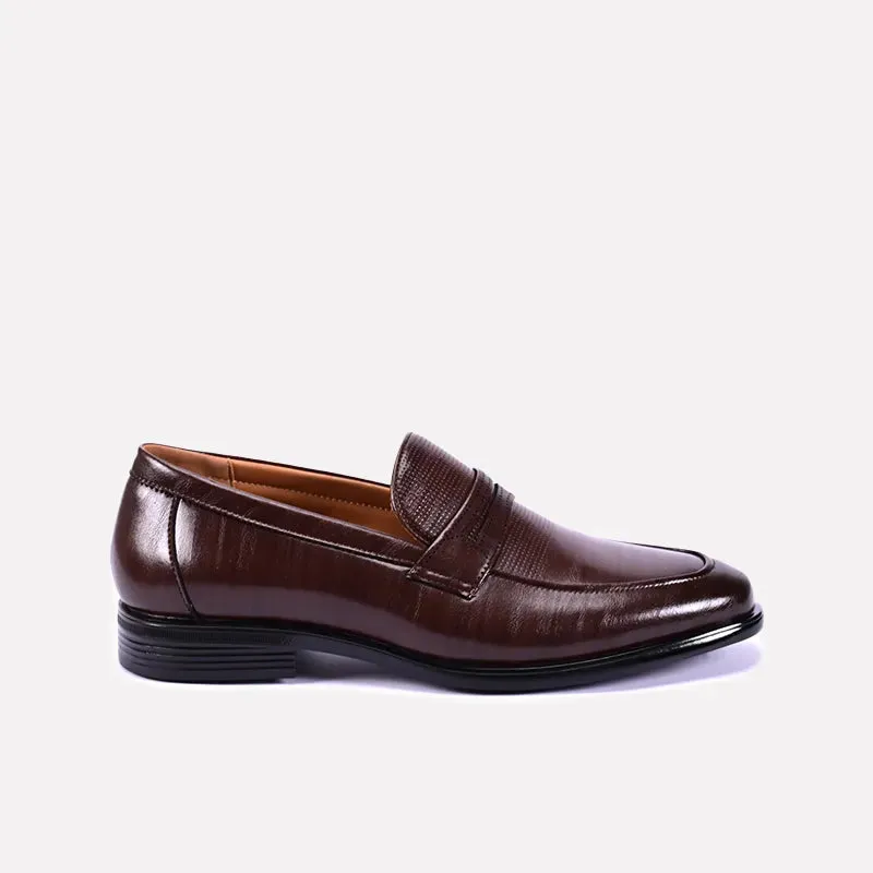 Parker Brown Glossy Dress Shoes 0111239