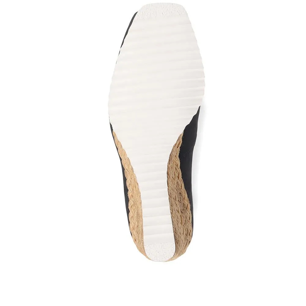 Peep Toe Espadrille Wedge Sandals - VAN37525 / 323 975