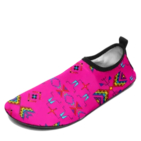 Rainy Chief Rainbow Hot Pink Sockamoccs