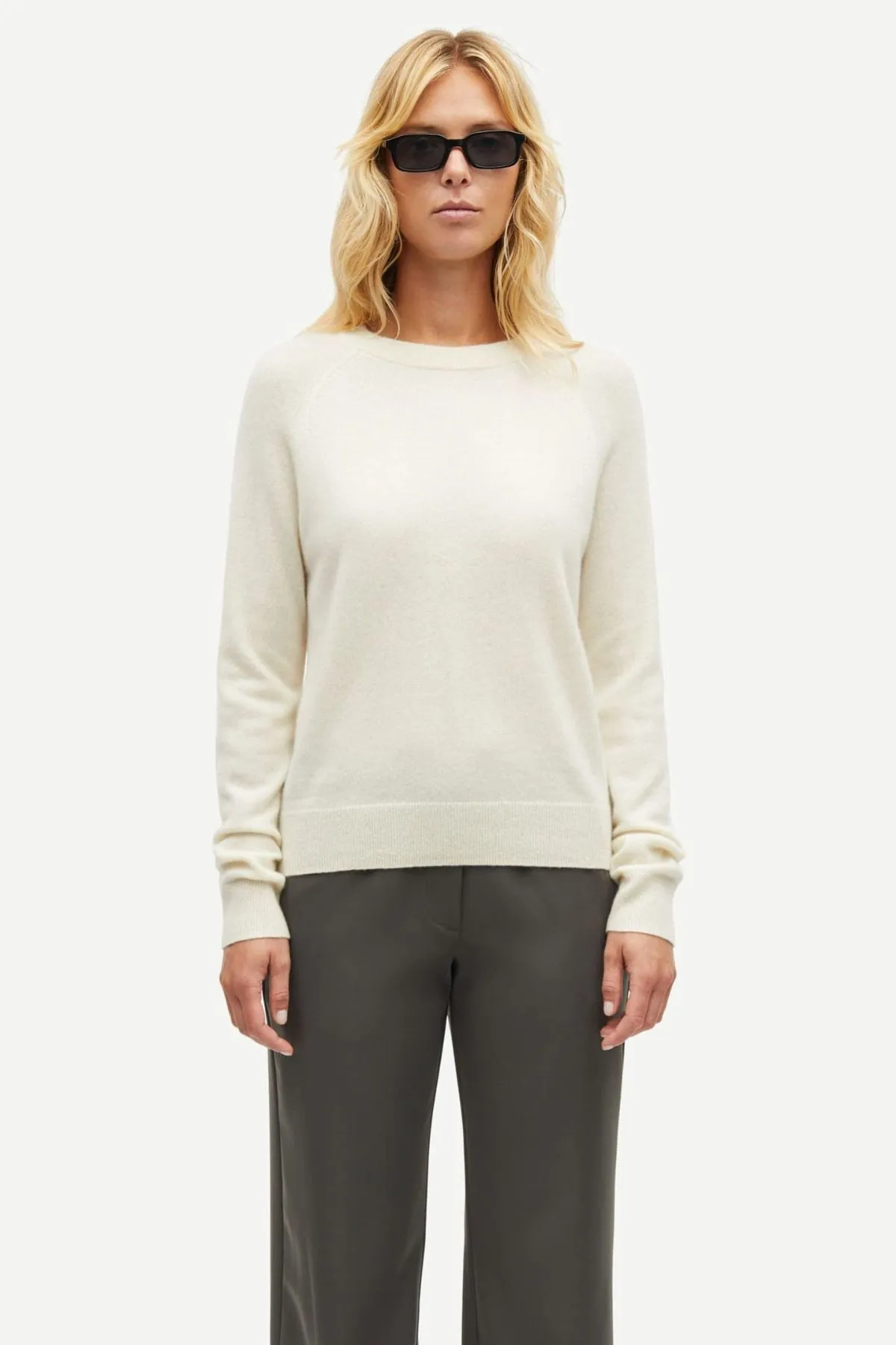 Samsøe Samsøe Boston O-Neck Jumper - Egret