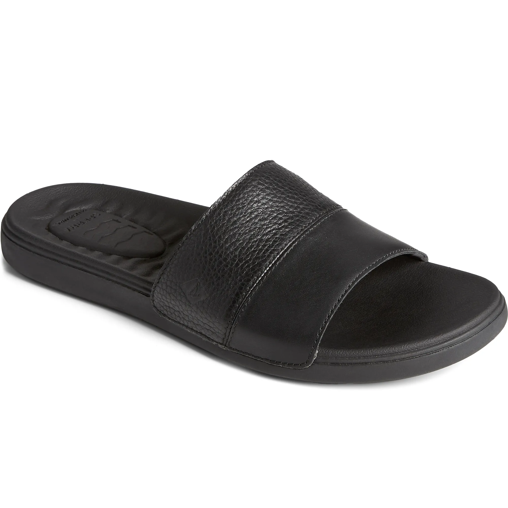 Sperry Men's PLUSHWAVE Dock Slide Sandal - Black (STS24138)