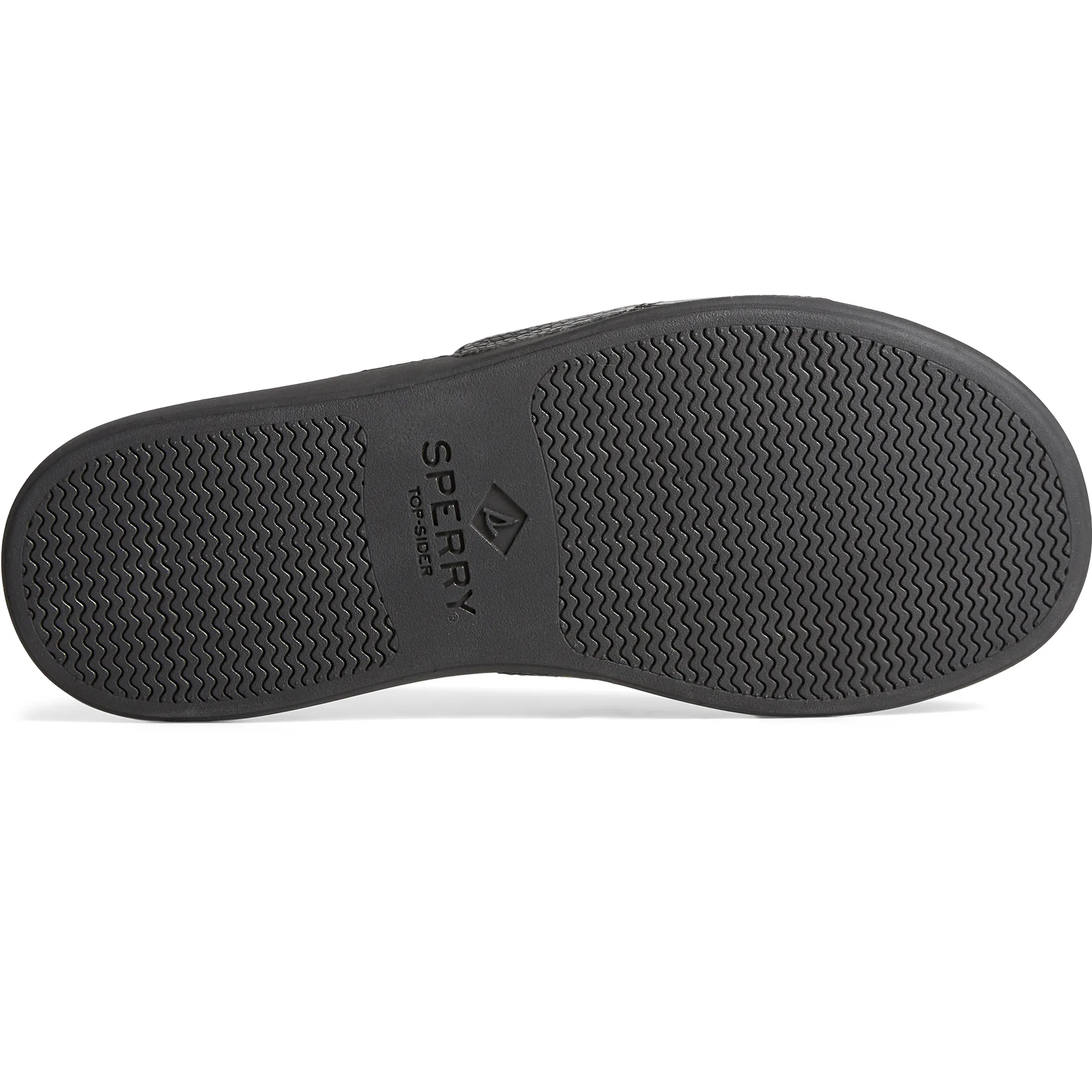 Sperry Men's PLUSHWAVE Dock Slide Sandal - Black (STS24138)