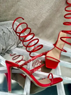 Spiral Strap Stiletto Heel