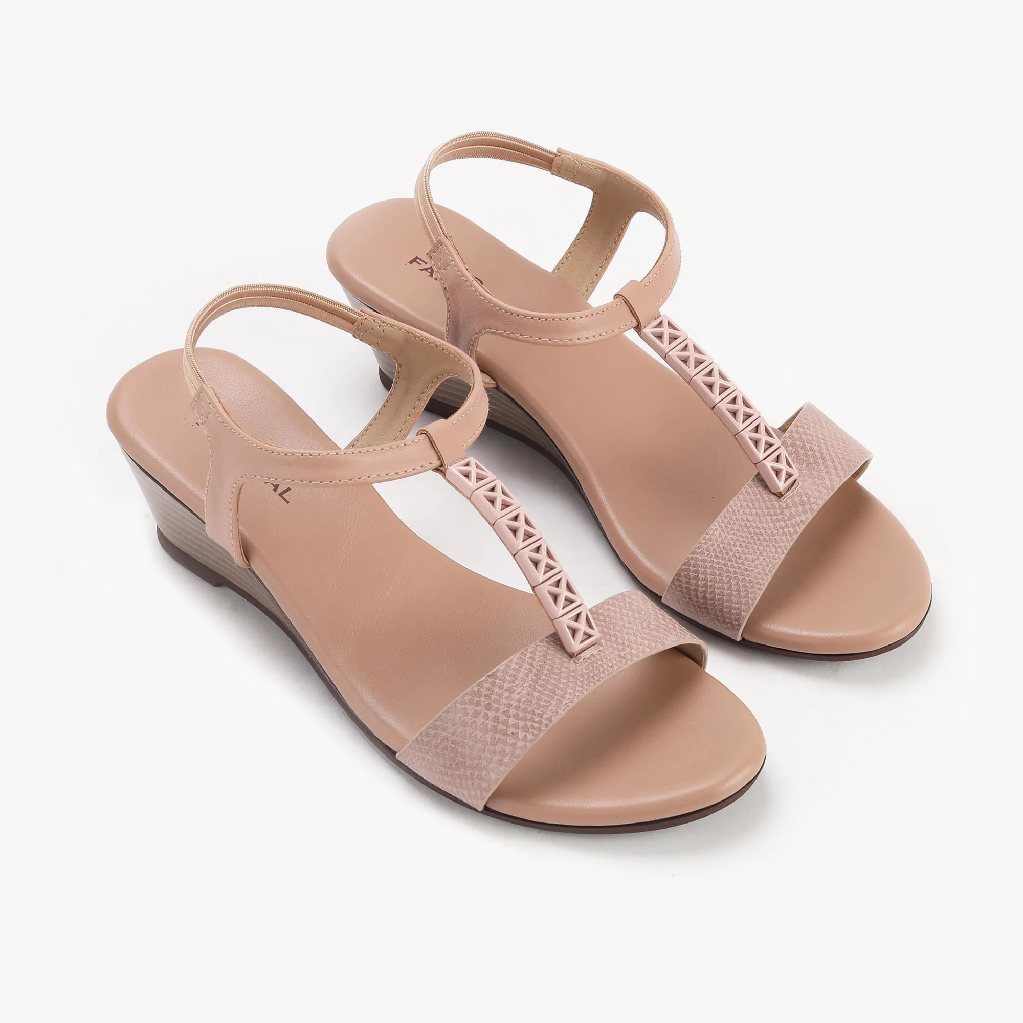 T-Bar Wedge Sandals